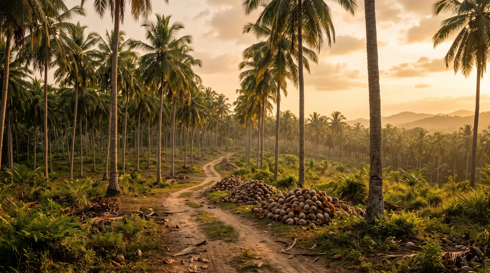Coconut plantation and the people of Macgrow Lanka